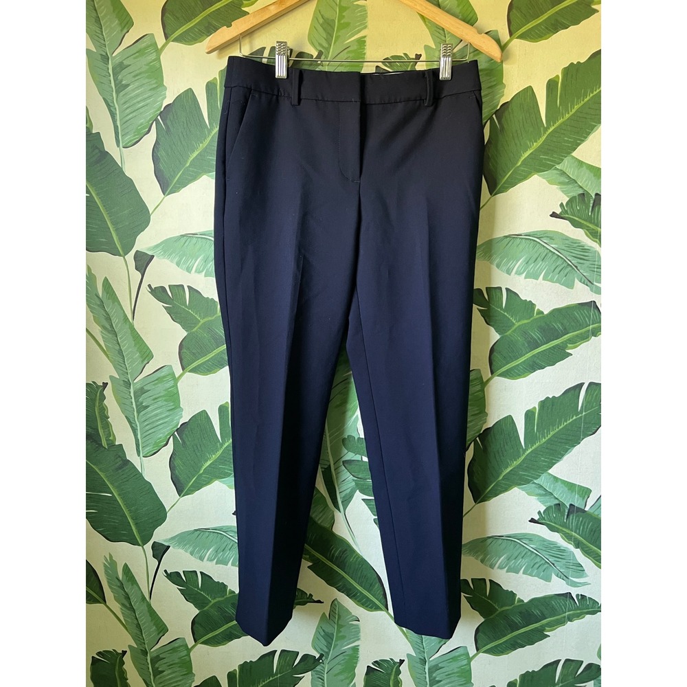 Talbots Hampshire Ankle Pant Trousers Womens 4 Petite Navy Blue - Picture 1 of 4